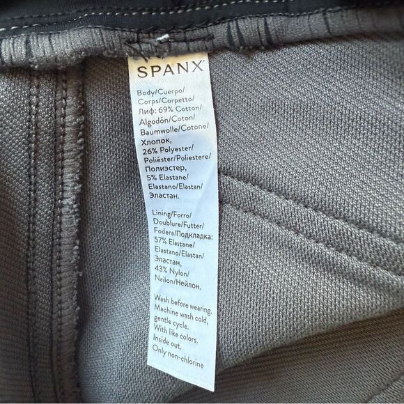 Spanx By Sara Blakely Gray Marble High Rise Jean-Ish Leggings Size Medium - Picture 6 of 7